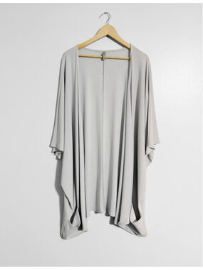Last Tango Slinky Non Wrinkle Open Drape Cardigan